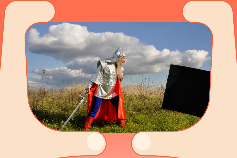 Фото «Синих носов» из серии «Русские чудовища». «Стоит намалевать пару геометрических фигур — и ты уже наследник великого искусства», — пишут художники в аннотации к работе