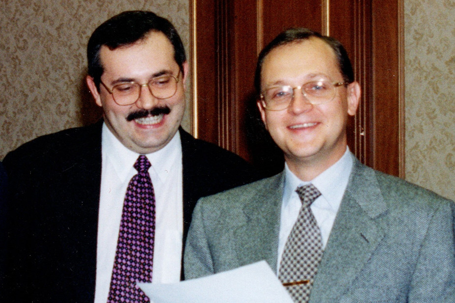 Борис Надеждин с Сергеем Кириенко в октябре 1997 года
