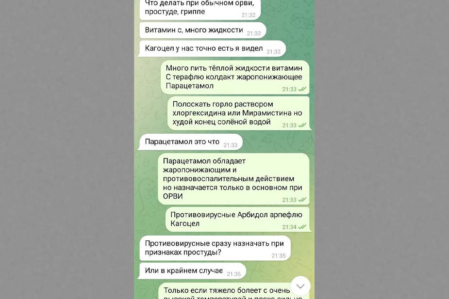 Сына Вероники назначили медиком, хотя он даже «не знал от чего аспирин и но-шпа». Он расспрашивал мать-врача о лечении по пути в Белгородскую область.