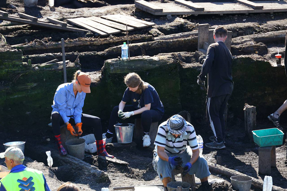 Троицкий раскоп. Фото: пресс-служба губернатора Новгородской области / Telegram