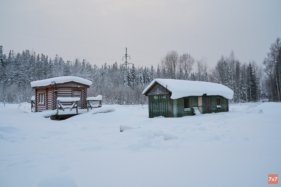 Место строительства КПП и административного здания в январе 2021 года. Фото Павла Степанова