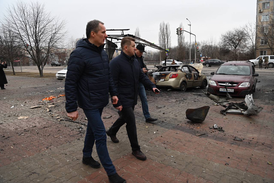 Последствия ракетного удара в Белгороде, 16 марта 2024 года. Фото: Валентин Демидов / Telegram 