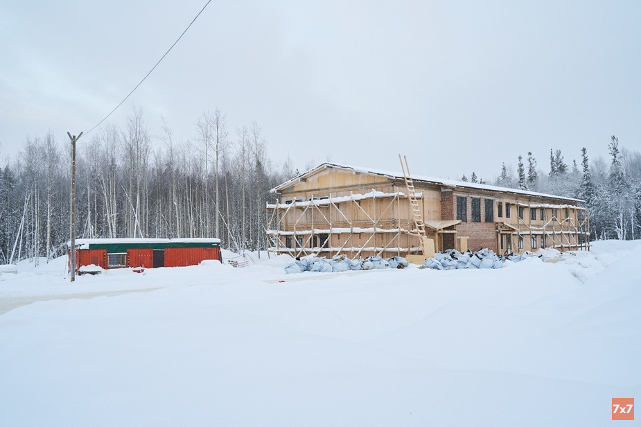 Место строительства КПП и административного здания в январе 2021 года. Фото Павла Степанова