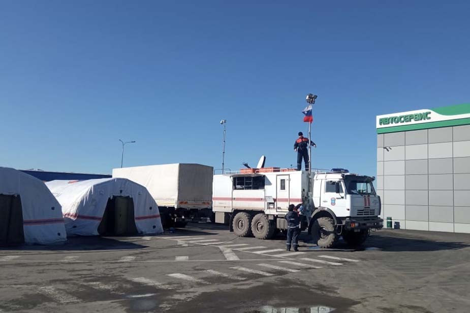 Палаточные лагеря для беженцев, организованные МЧС