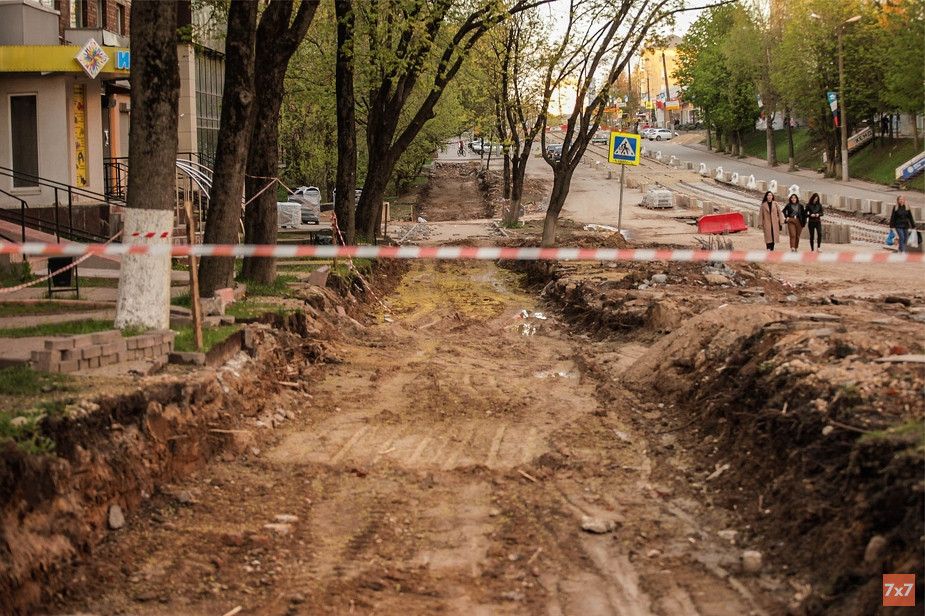 Реконструкция улицы Николаева в Смоленске 