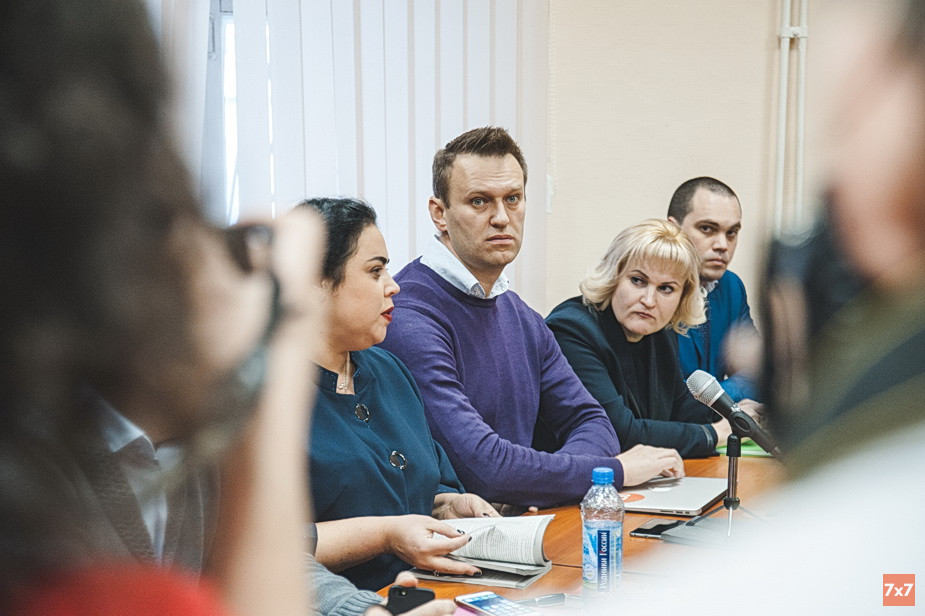 Алексей Навальный на судебном заседании по делу Кировлеса в Кирове, 5 декабря 2016 года