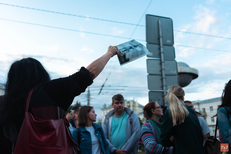 Ольга Рудева на экскурсии