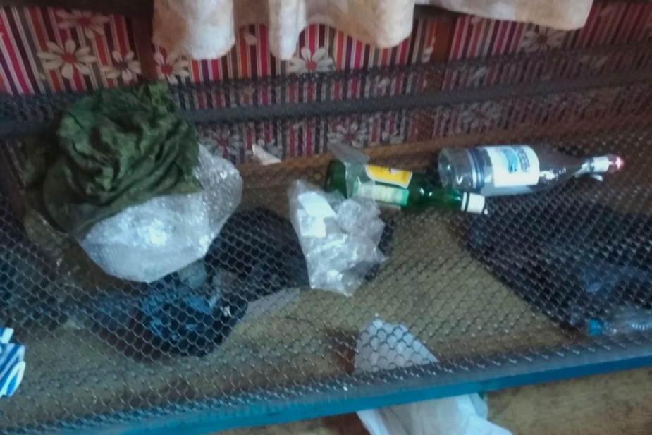 Последствия пребывания российских военных на базе отдыха «Малиновка» в селе Новая Таволжанка, Белгородская область, апрель 2025 года. Фото: «Пепел». Источник: https://t.me/belpepel/10488