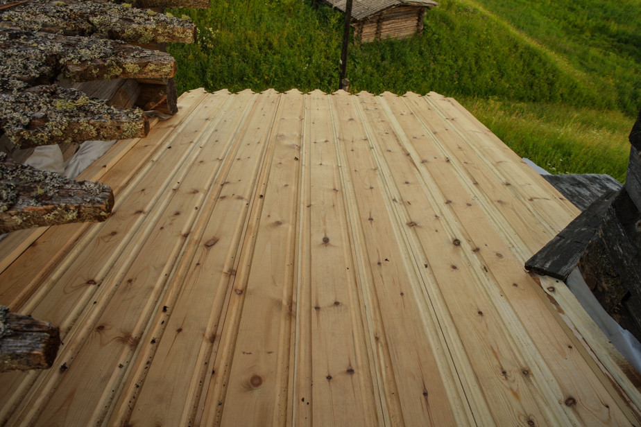 Кровля трапезной (вид сверху)