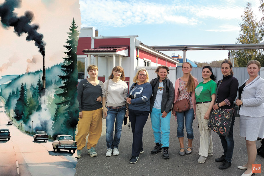 Коллаж нейросети «Генерач» и фото активистов из паблика «Общественники»