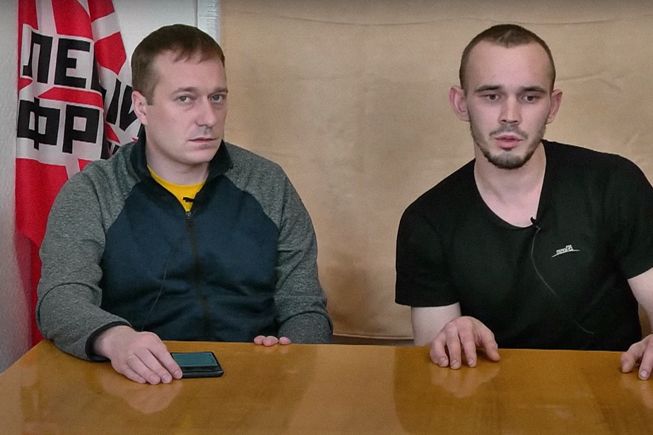 Андрей Данилов (справа) в эфире издания «Левый фронт»