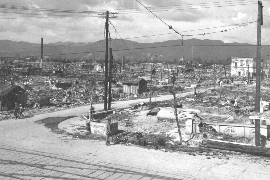 Хиросима после бомбардировки. Фото: U.S. National Archives and Records Administration. Дата съемки не указана