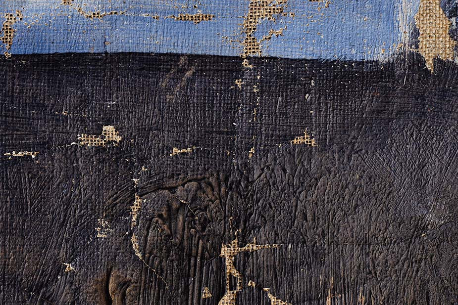 Повреждения на картине Алексея Моргунова «Композиция»