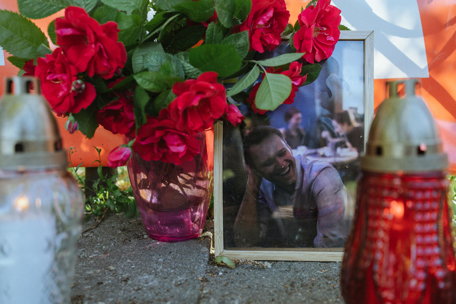 Акция в честь дня рождения Алексея Навального, 4 июня 2024 года. Вильнюс