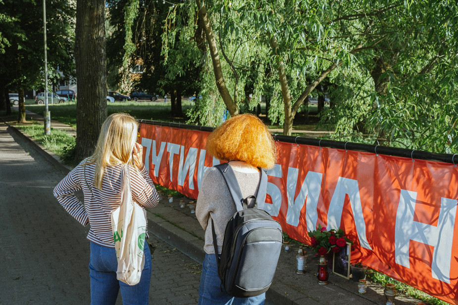 Акция в честь дня рождения Алексея Навального, 4 июня 2024 года. Вильнюс