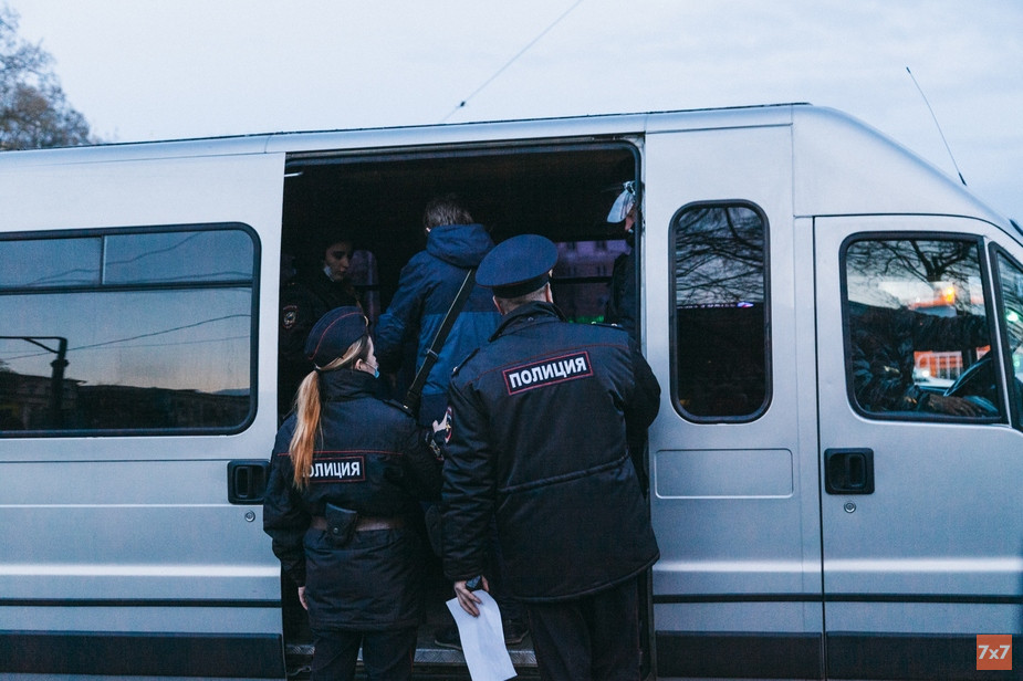 Задержания в Воронеже на акции 21 апреля