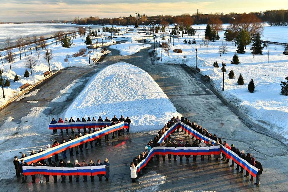 Акция в поддержку военной спецоперации в Украине