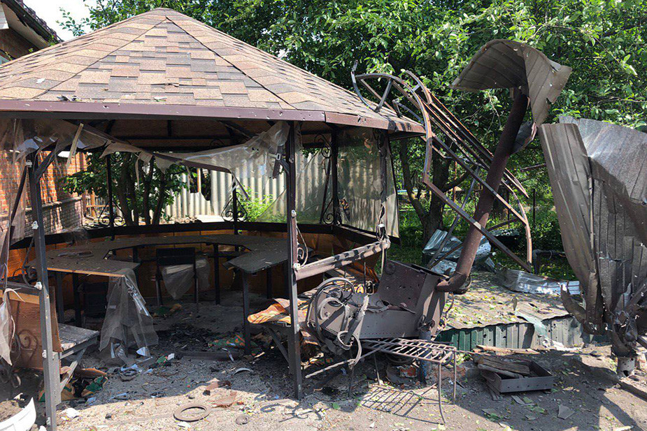 Последствия обстрела Новой Таволжанки 28 мая 2023 года. Источник: https://t.me/vvgladkov/2338/