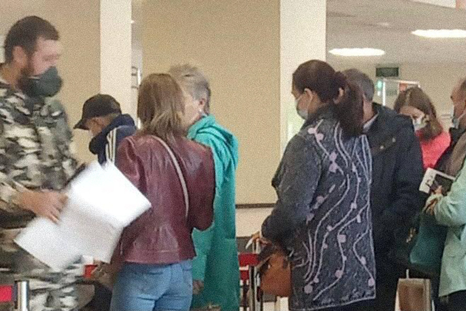 Очереди людей на выборах в Тамбове