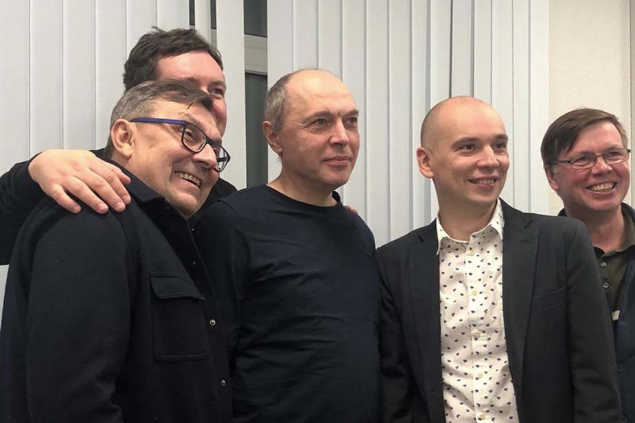 Александр Баянов с бывшими и действующими сотрудниками редакции «Тайги.инфо»