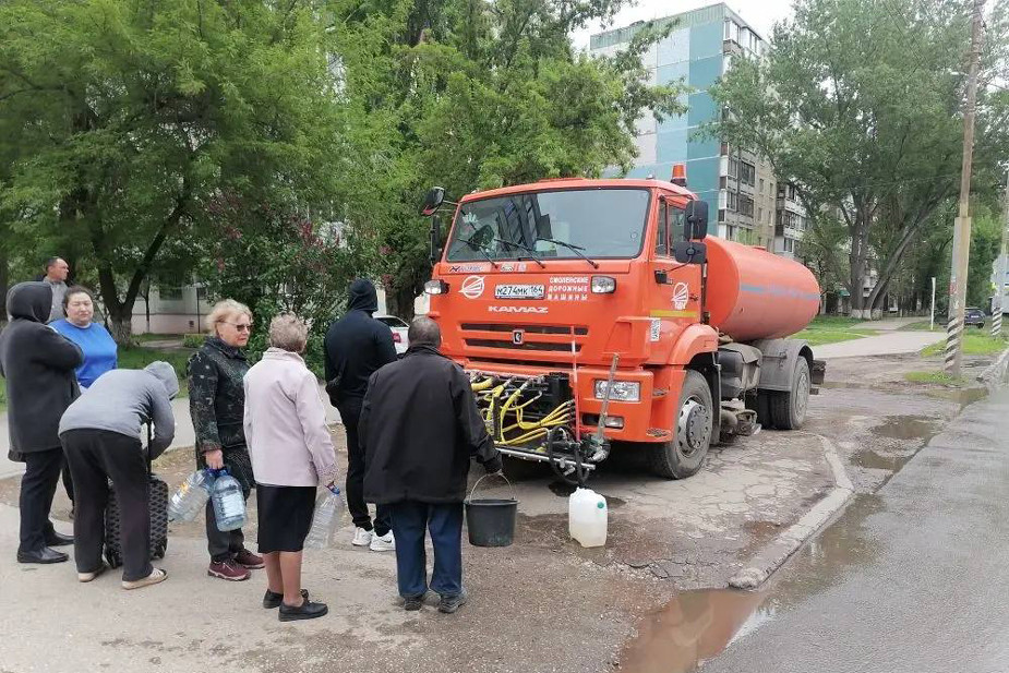 Подвоз воды в Энгельсе, 10 мая 2026 года 