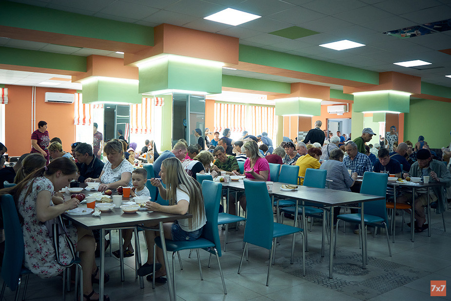Столовая, где едят жители ПВР