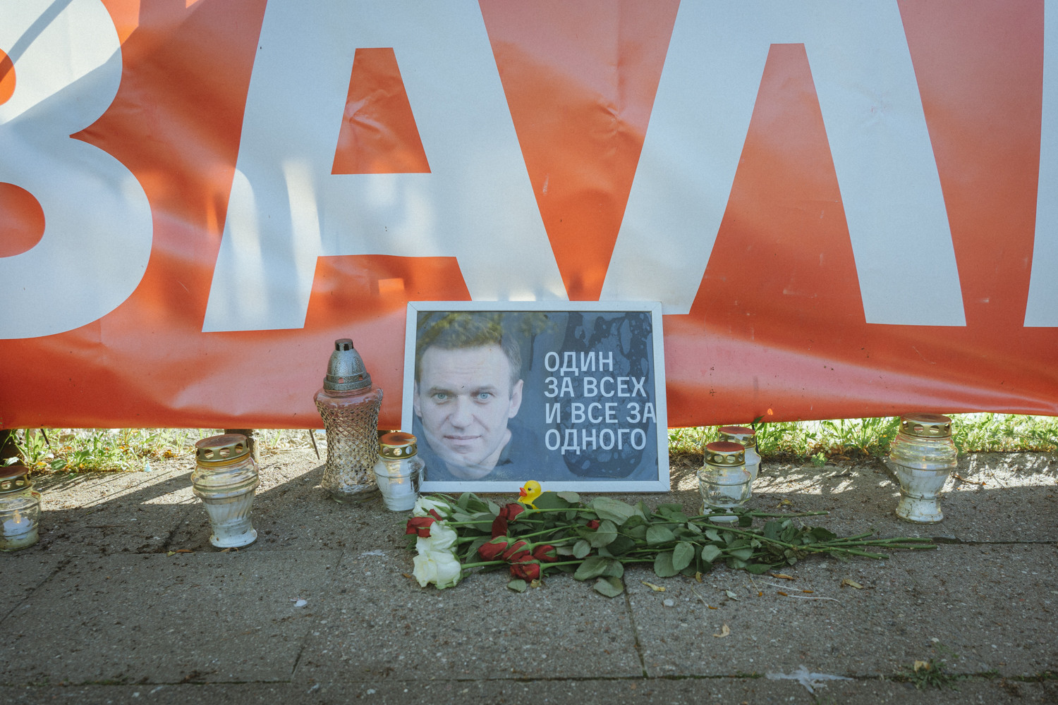 Акция в честь дня рождения Алексея Навального, 4 июня 2024 года. Вильнюс