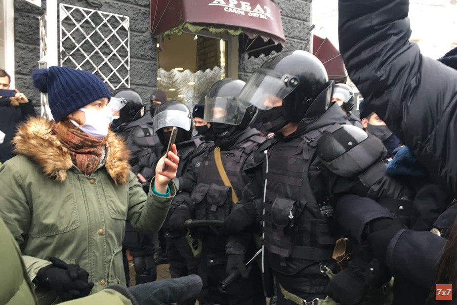 Акция протеста в Пскове