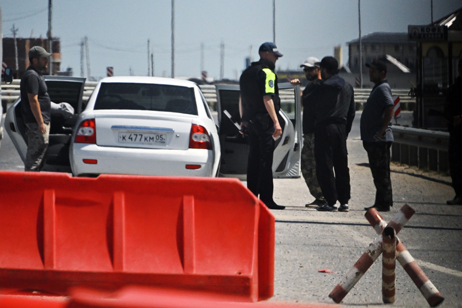 Полицейский блок-пост в Дербенте, 24 сентября 2024 года