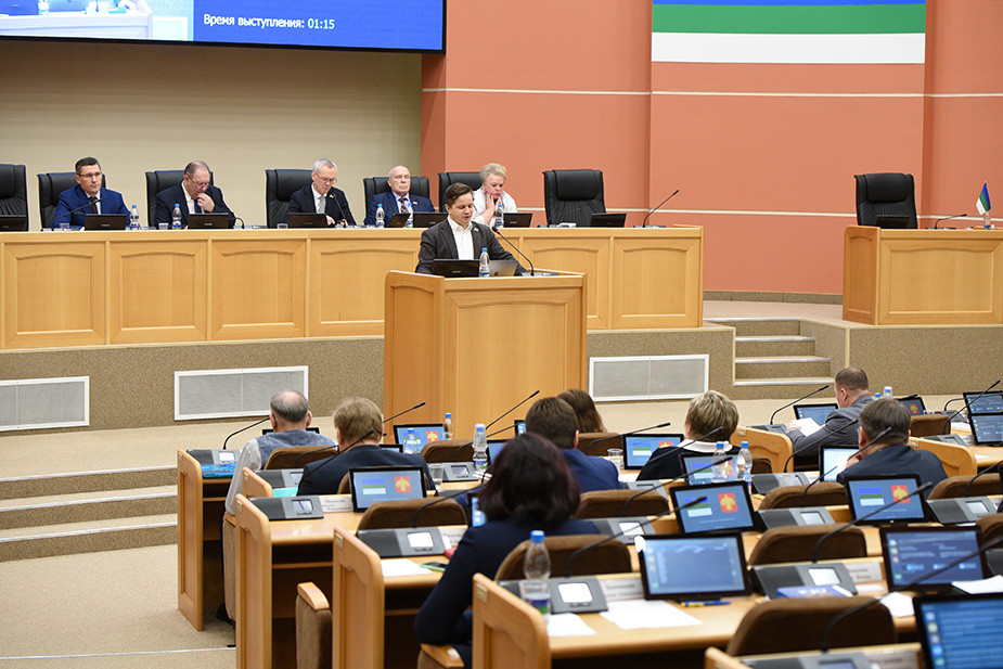 Выступление Виктора Воробьева в Госсовете Коми