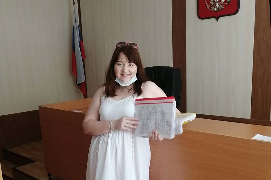 Ольга Бабенцева в суде