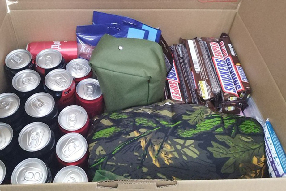 Посылка с продуктами для срочника. Фото из личного архива Александры Максаковой