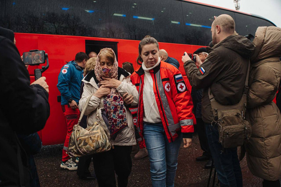 Жители Суджи, возвращенные на подконтрольную России территорию, 23 ноября 2024 года