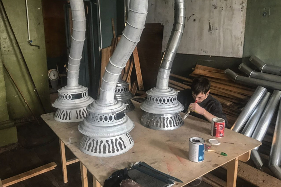 Восстановление старинных водосточных труб. Фото из личного архива