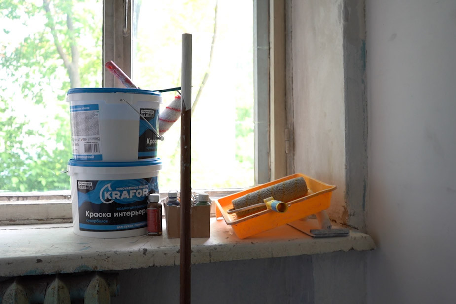 Ремонт в общежитии в Красном Химике