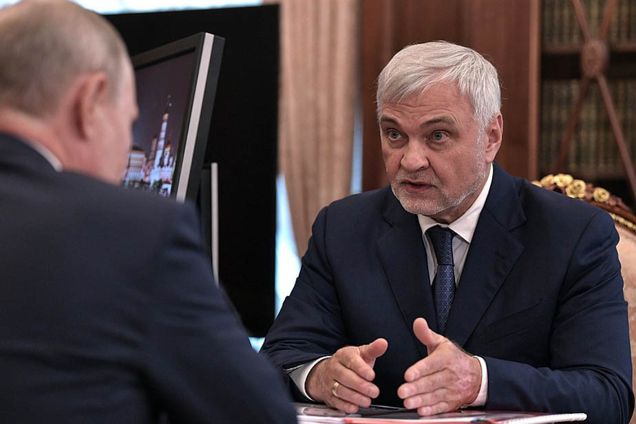 Владимир Уйба на встрече с Владимиром Путиным