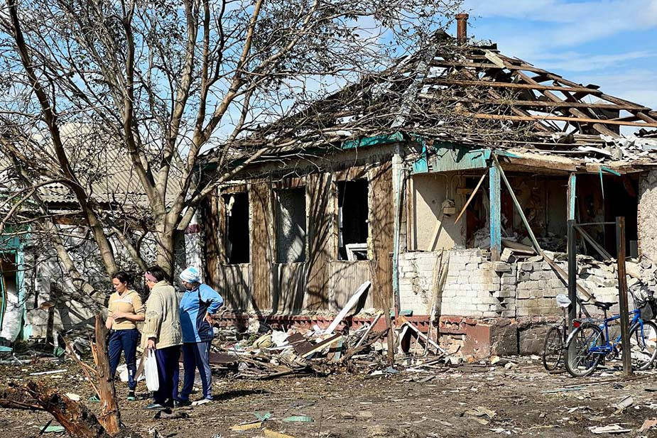 Последствия обстрела Валуек 16 сентября