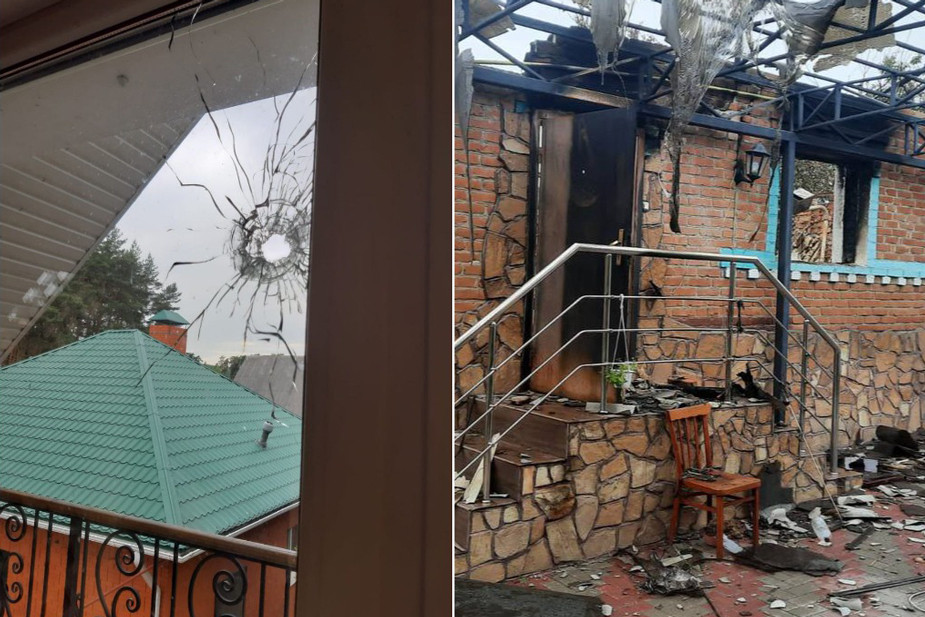 Последствия обстрелов села Новая Таволжанка Белгородской области