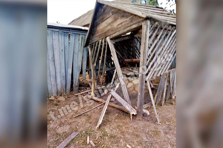 Последствия обстрелов Тёткина в сентябре 2022 года. Фото из Telegram-канала Романа Старовойта