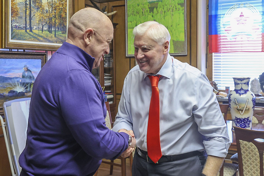 Сергей Миронов и Евгений Пригожин