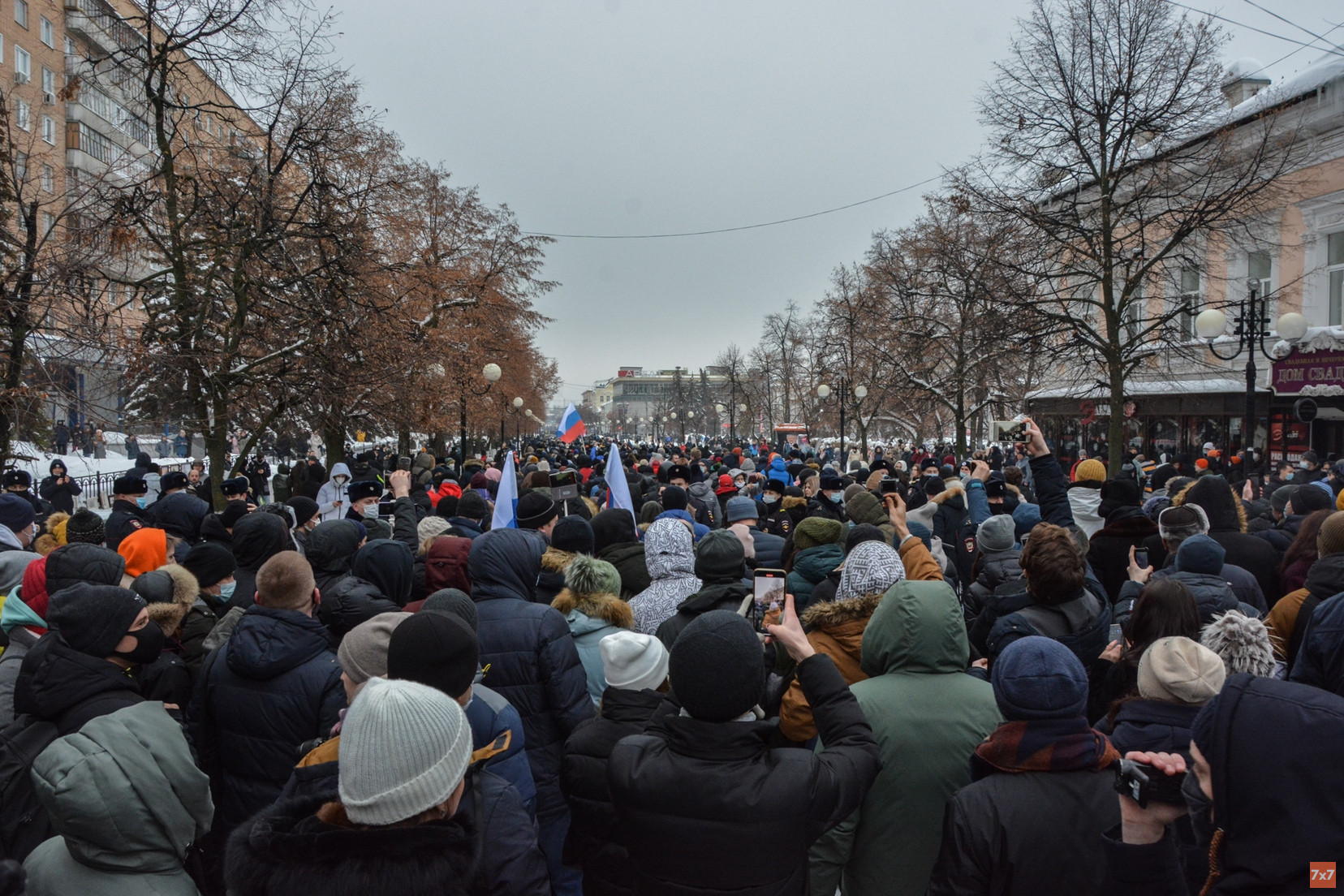 Митинг в Пензе, 23 января 2021 года. Фото Екатерины Малышевой