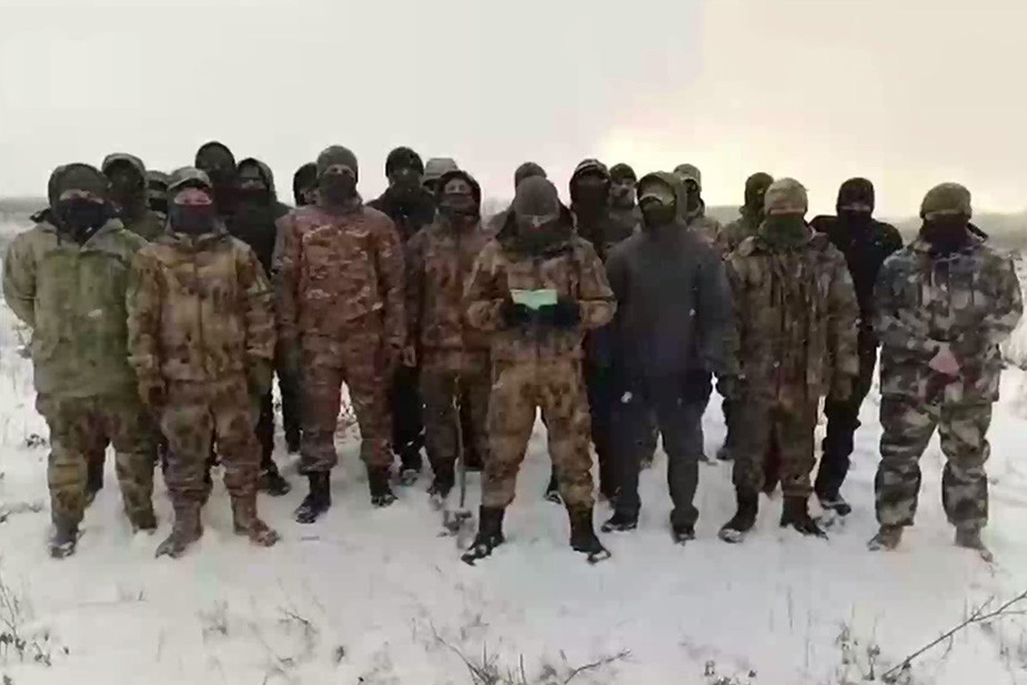 Скриншот из видеообращения мобилизованных из Омска