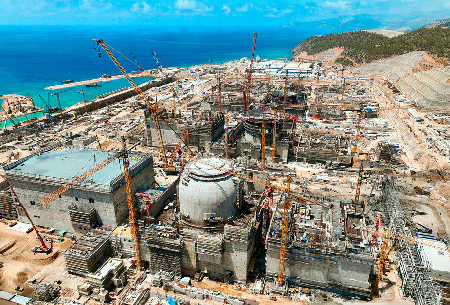 Строительство АЭС «Аккую» в Турции, 20 июля 2023 года. Фото: «Аккую Нуклеар»