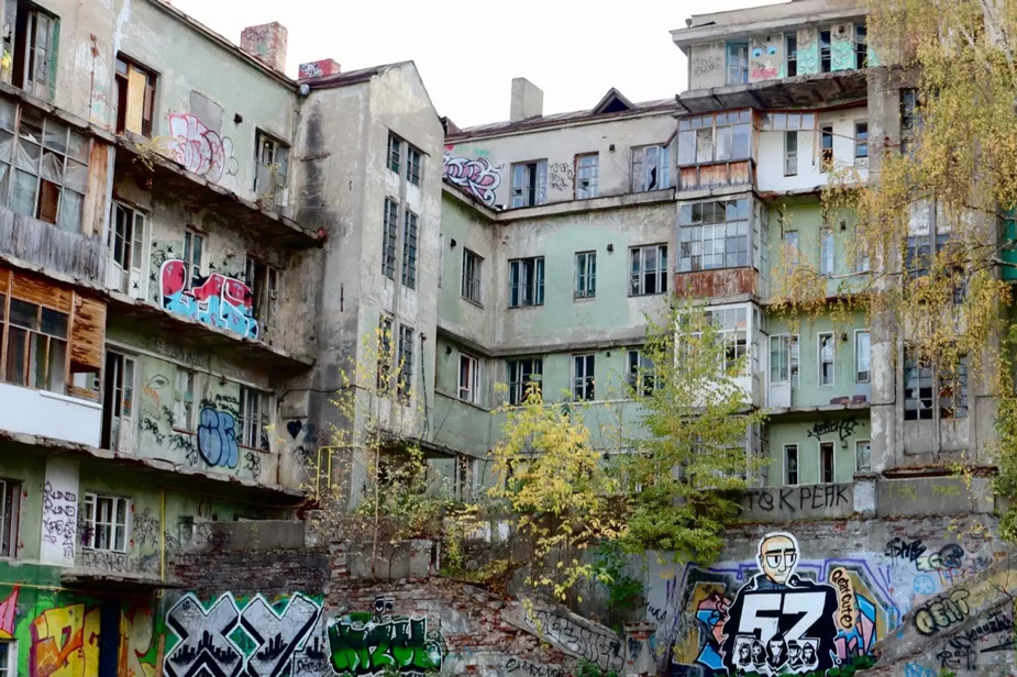 Мергасовский дом в Казани, октябрь 2023 года