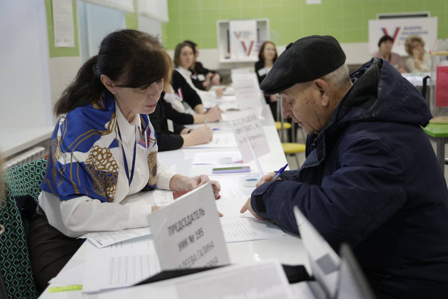 Выборы в Белгородской области, 15 марта 2024 года. Фото: «Настоящий Гладков» / Telegram