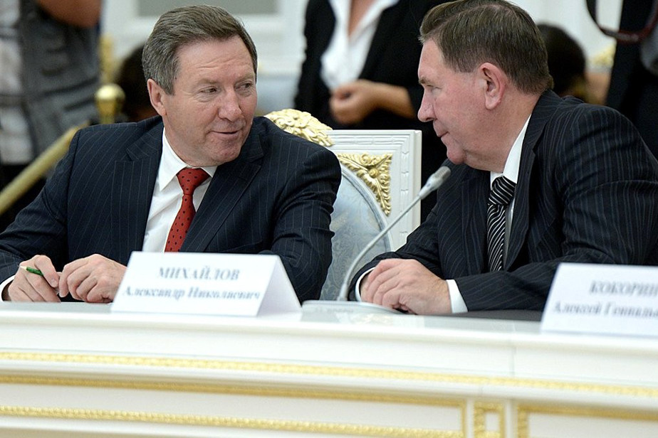 Олег Королёв в бывшим губернатором Курской области Александром Михайловым