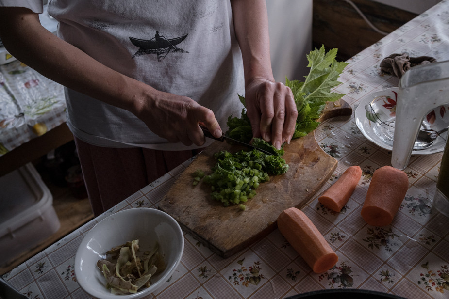 Еду в «Живой деревне» в основном готовят из веганских и вегетарианских продуктов