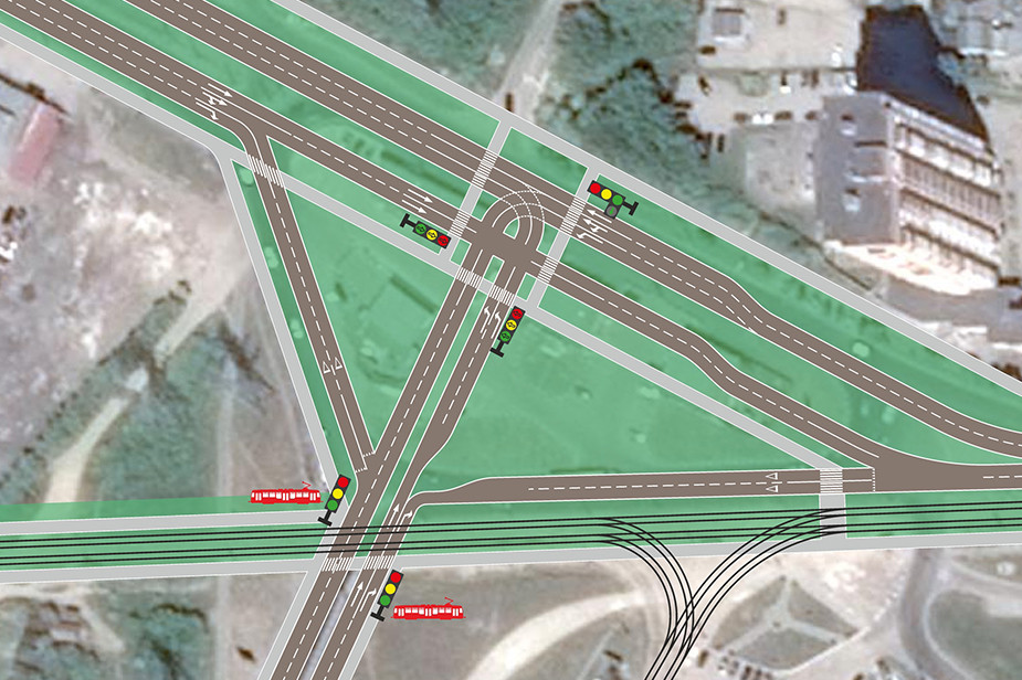 Проект реконструкции улицы Ложевой в Туле, сделанный активистами 