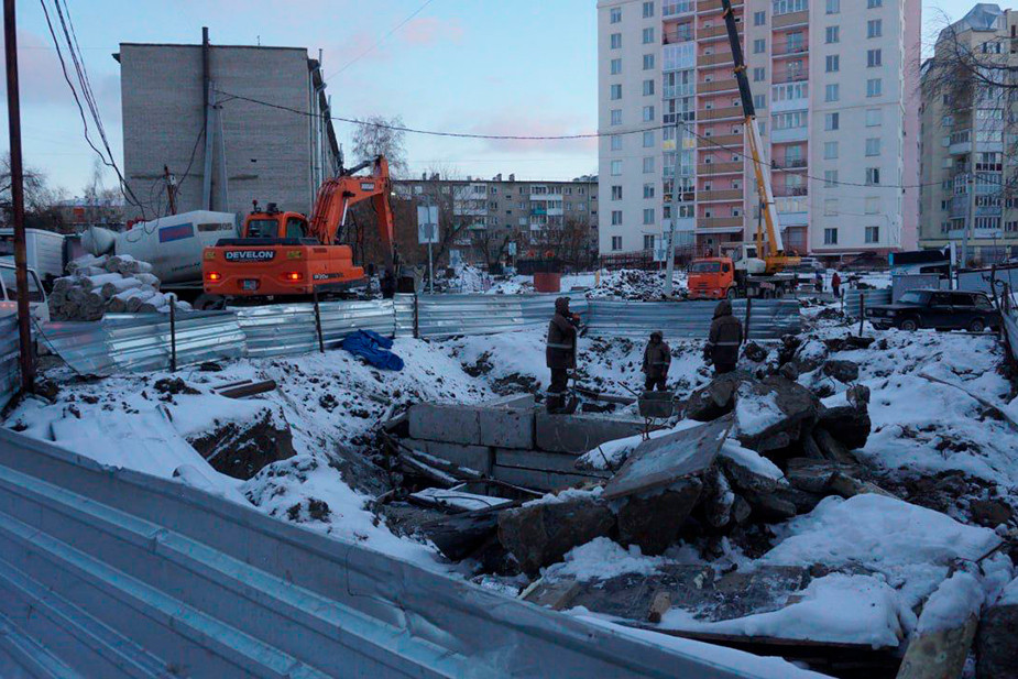 Ремонт теплосетей в Новосибирске, ноябрь 2024 года