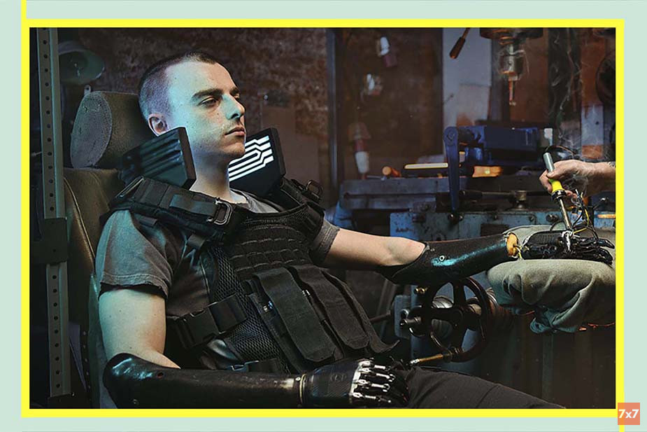 Иллюстрация «7х7» на основе фото из архива героя